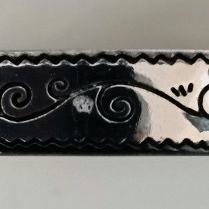 Brighton Silver Plated Bangle Bracelet with Engraved Scroll Work